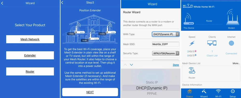 Configurando o Extralink Dynamite C21 via smartphone app
