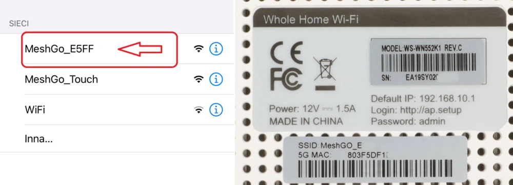 Ligação a uma rede Wi-Fi