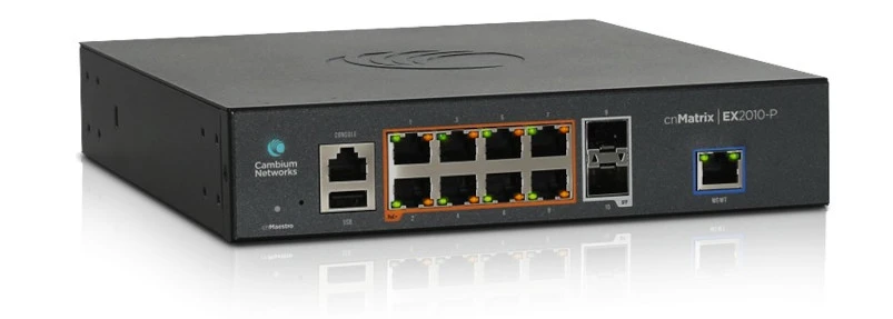 Visão geral do Cambium cnMatrix EX2010-P Switch