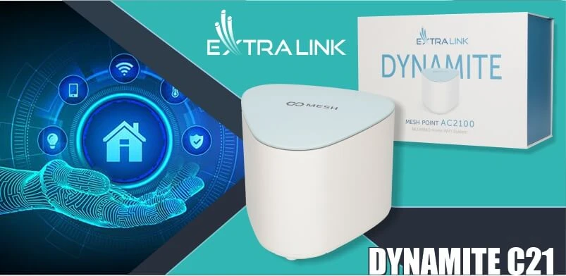 Uma rede Wi-Fi rápida em toda a casa graças ao Extralink Dynamite C21