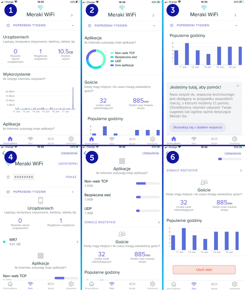 Meraki Go app stats1