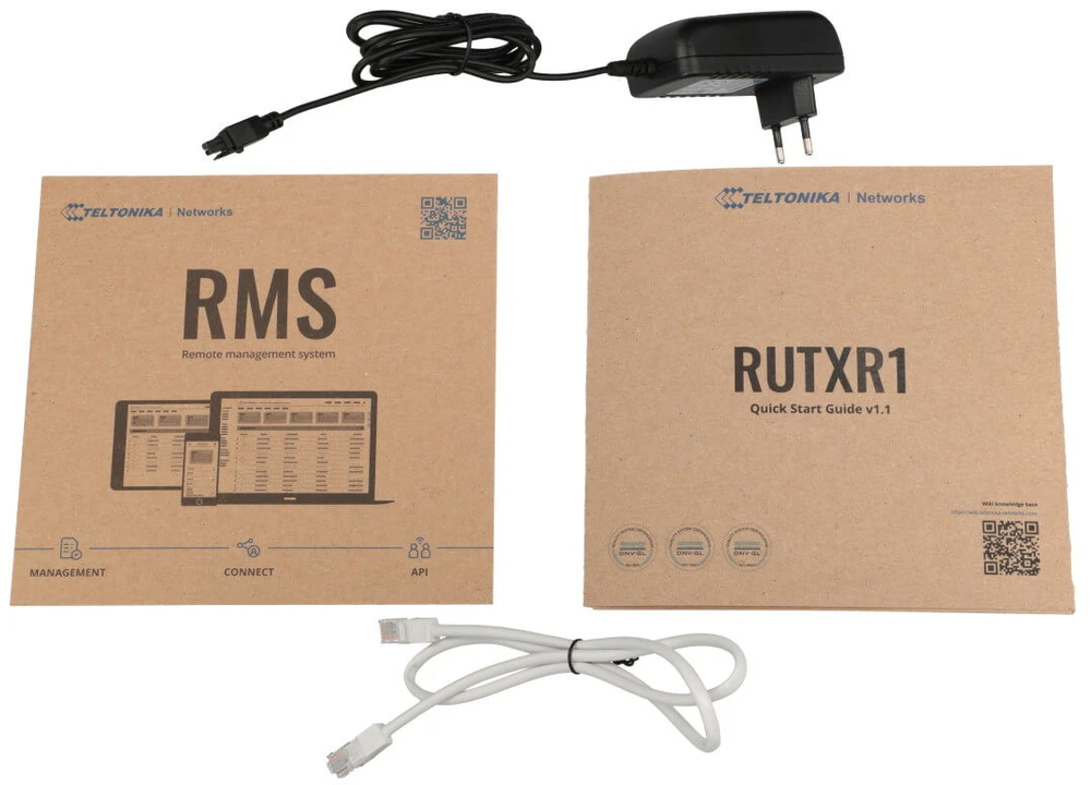 Conteúdo do Pacote Teltonika RUTXR1