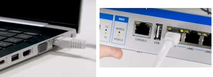 Ligação Teltonika RUTXR1 para portátil