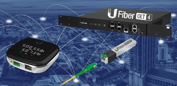 Provedor de rede GPON de baixo custo usando equipamento Ubiquiti