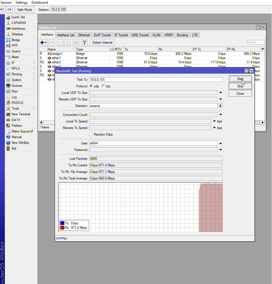 MikroTik BEST RECeive UDP