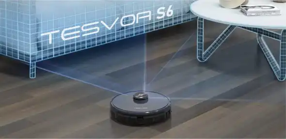 Aspirador inteligente Tesvor S6 - ¡Apuesta por una limpieza sin esfuerzo!
