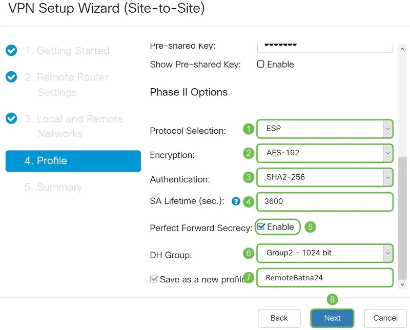 cisco vpn fase remota2
