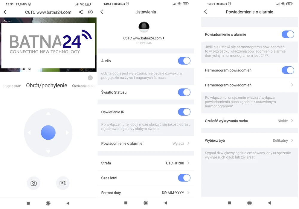 Características do EzViz
