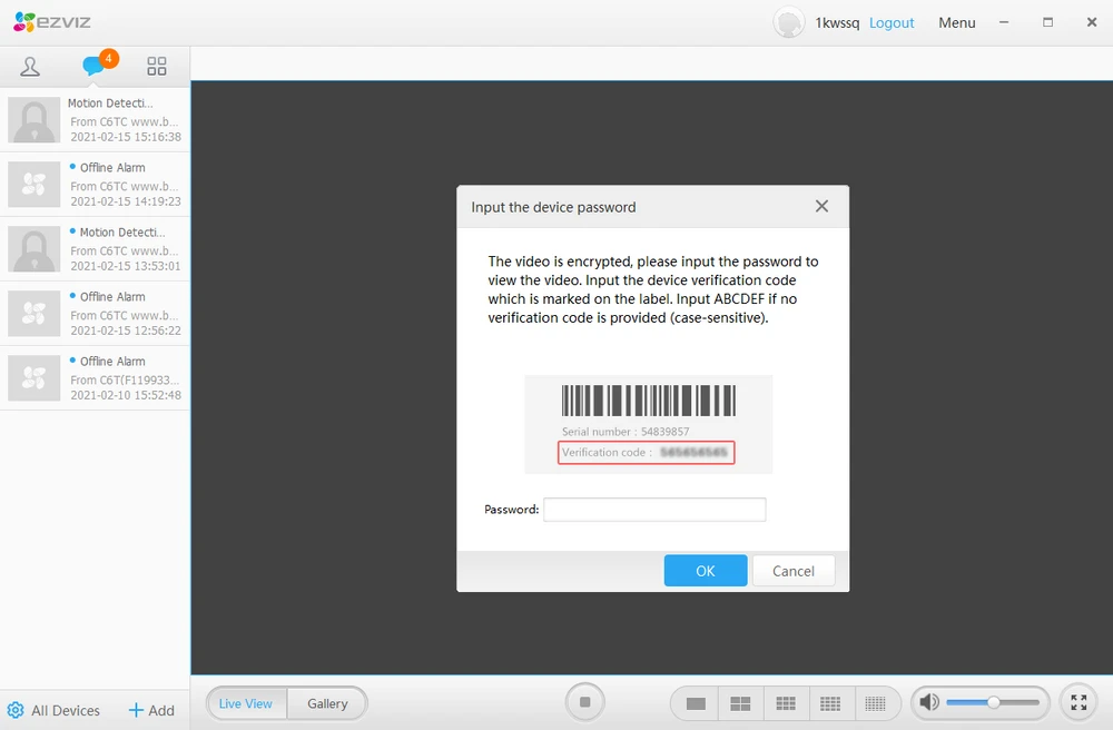 Segurança do estúdio Ezviz