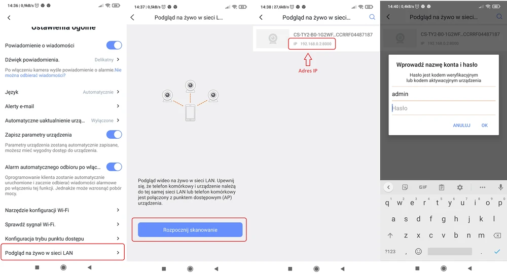 EZVIZ Ty2 vista ao vivo