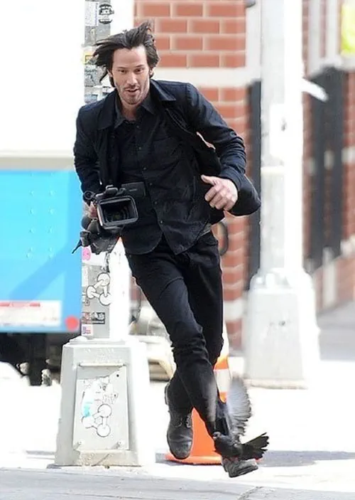 Keanu Reeves steals the camera