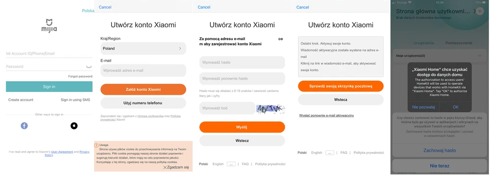 Aplicação móvel MiHome