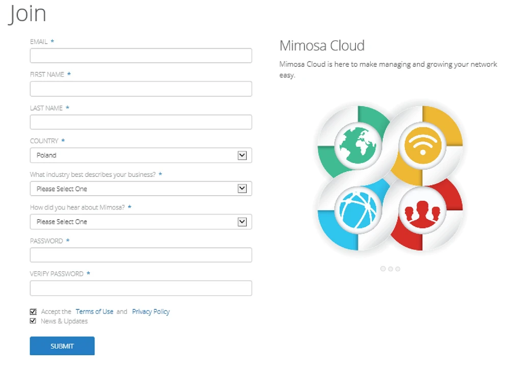 configuração mimosa b5-lite