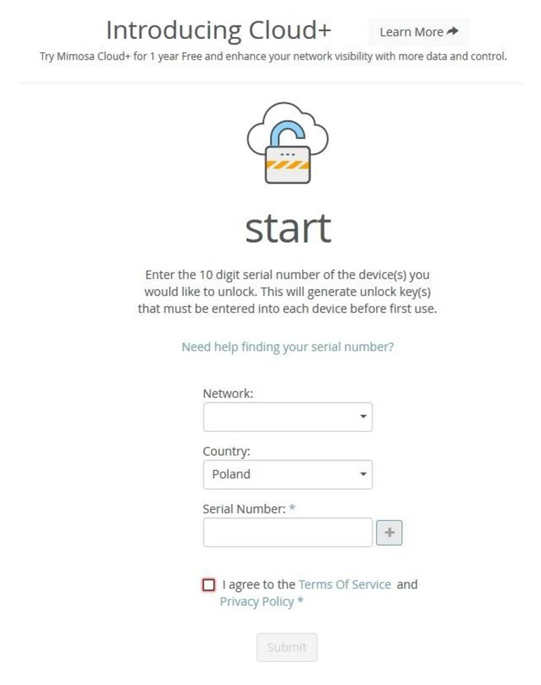 configuração mimosa b5-lite
