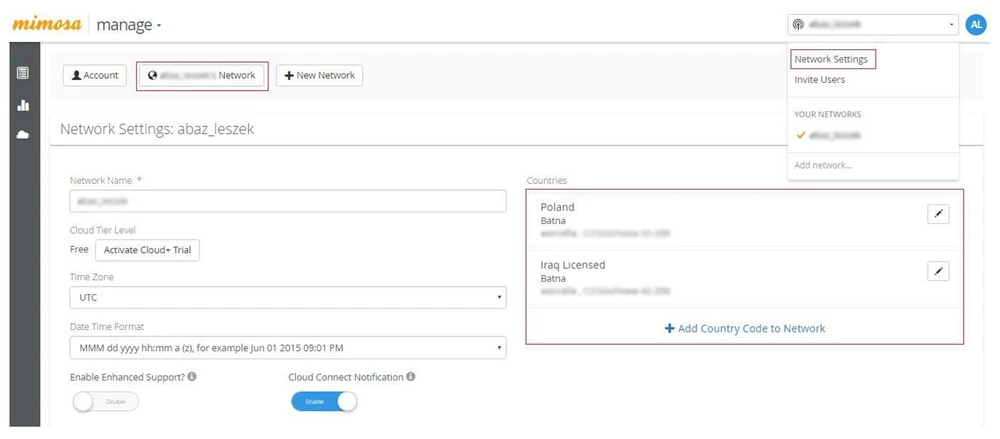 configuração mimosa b5-lite