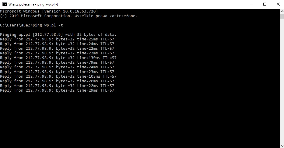 icmp wp.pl