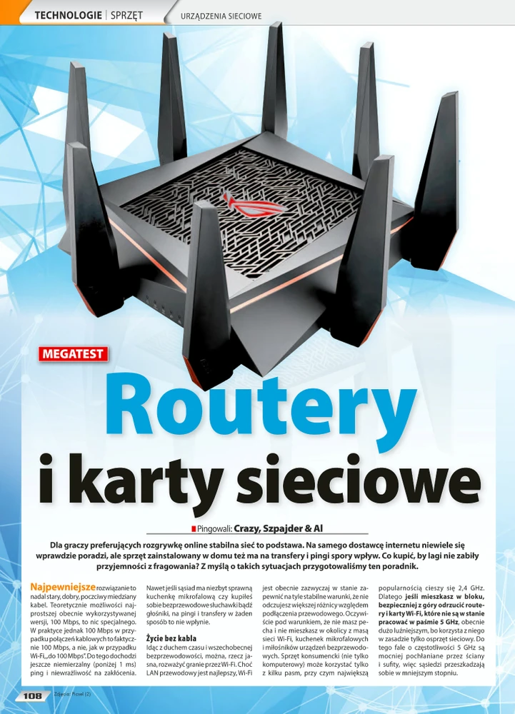 Roteador e cartão de rede