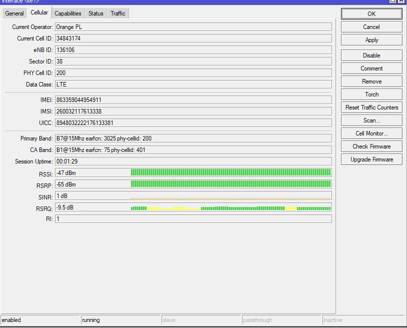 Orange WinBox MikroTik SXT LTE6 kit