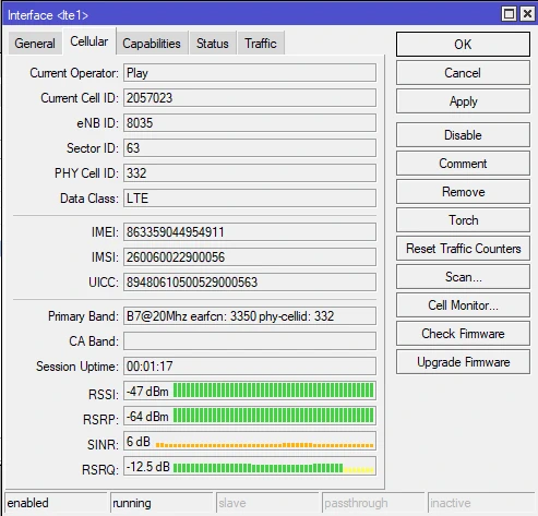 Play WinBox MikroTik SXT LTE6 kit