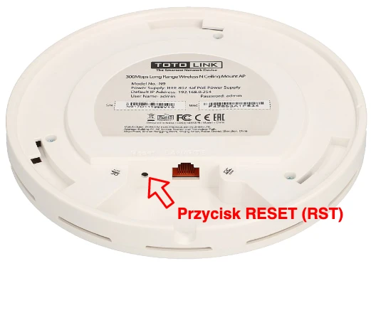 reinício do totolink