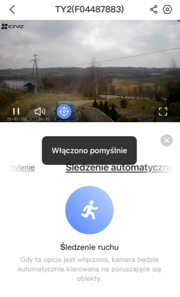 Ezviz TY2 Motion Tracking