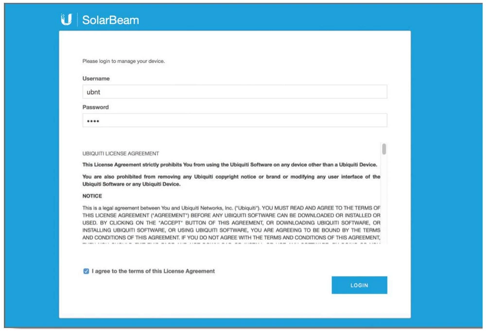 configuração do feixe solar www