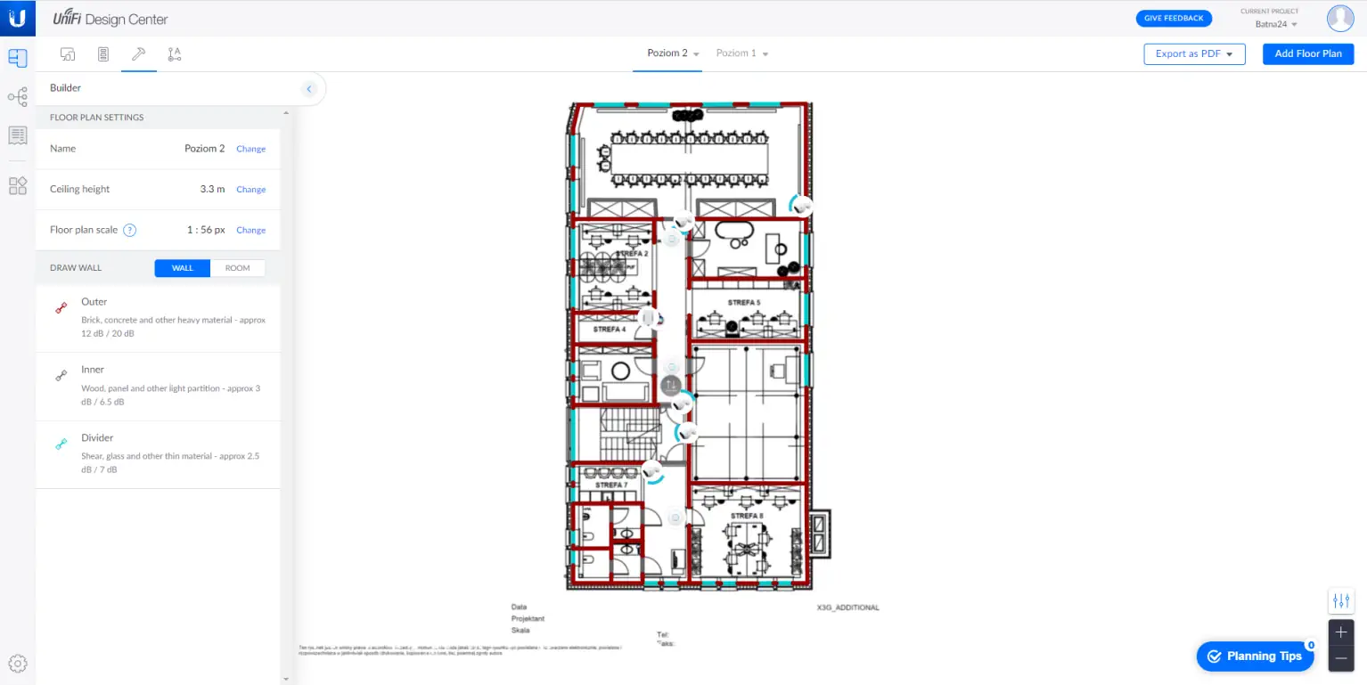 Gotowy plan piętra Gotowy plan piętra