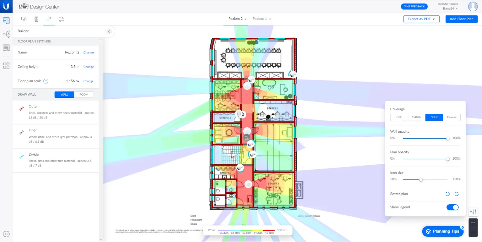 Zasięgu sygnału w paśmie 5 GHz Zasięgu sygnału w paśmie 5 GHz