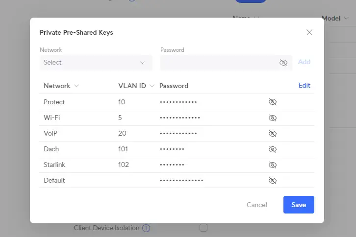 Claves privadas precompartidas