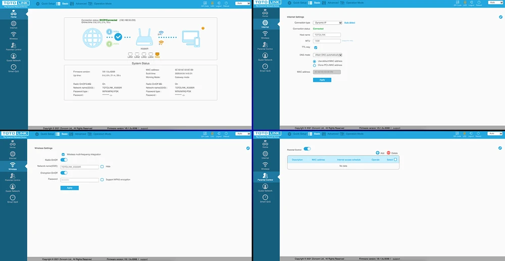 configuração x5000r