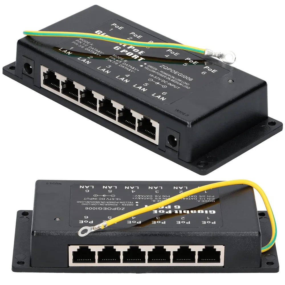 DC/DC Gigabit PoE Injector with 40-60V DC Input Voltage and 24V/1A