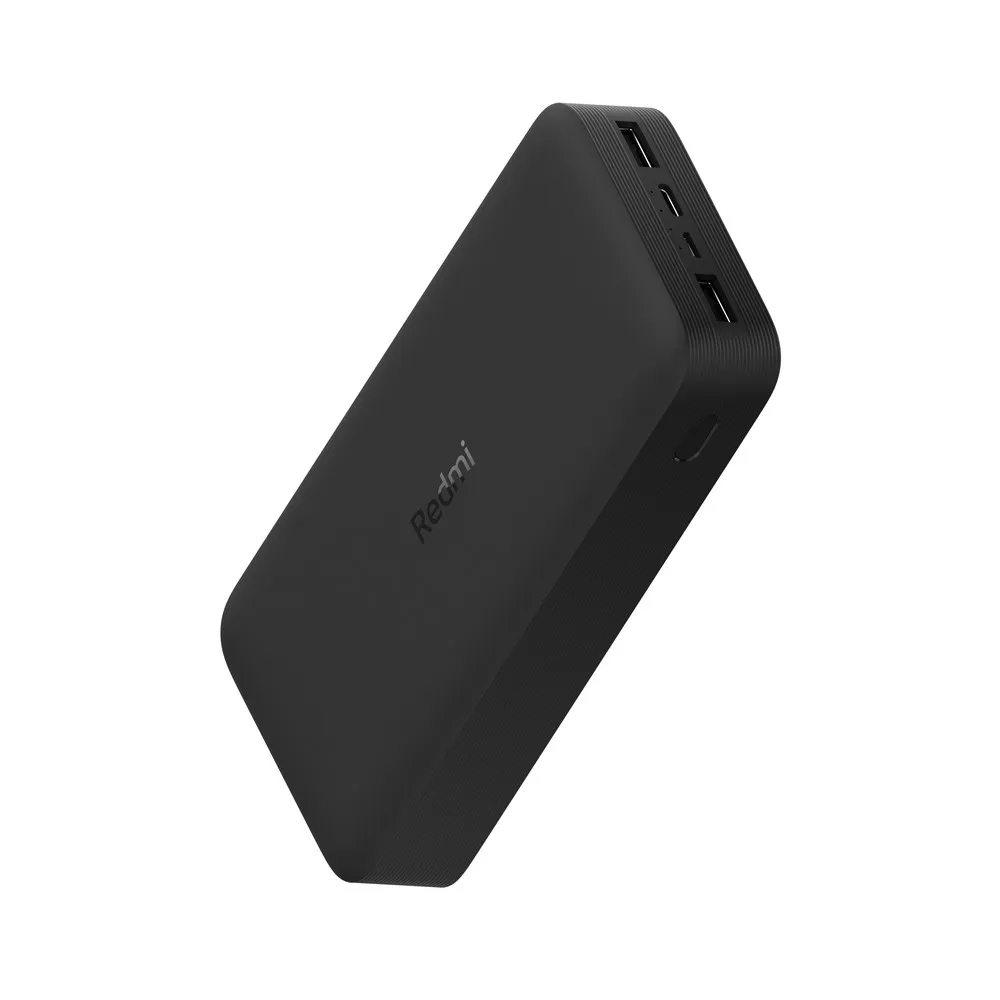 Xiaomi Redmi Bateria Externa/Power Bank 20000 mAh - Carga Rapida 18W - 2x  USB-A , 1x USB-C, 1x Micro USB - Color Negro