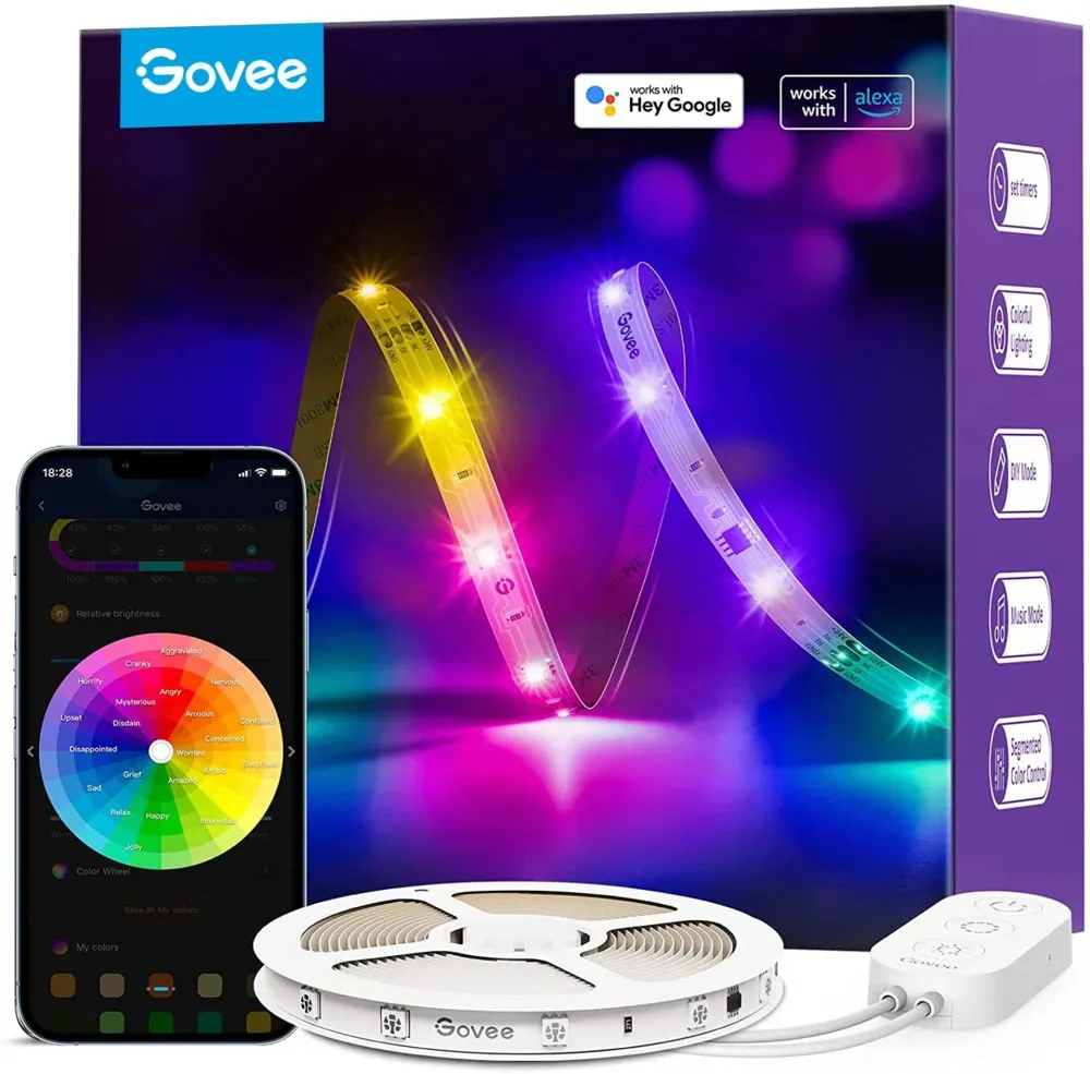 Govee - Wi-Fi RGBIC PRO Smart LED-Streifen 10m