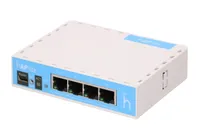 MikroTik hAP lite | Router WiFi | RB941-2nD, 2,4GHz, 4x RJ45 100Mb/s Standard sieci LANFast Ethernet 10/100Mb/s