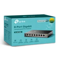 TP-Link TL-SG108E | Switch | 8x RJ45 1000Mb/s, Desktop, No gestionado Standard sieci LANGigabit Ethernet 10/100/1000 Mb/s