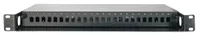 Extralink 24 Core | Patchpanel | für SC-Simplex-Adapter, 24 Port, schwarz 2