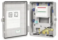 Extralink Esmer | Fiber optic distribution box | 16 core Kolor produktuSzary