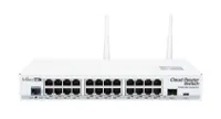 MikroTik CRS125-24G-1S-2HnD-IN | Switch | 24x RJ45 1000Mb/s, 1x SFP, 1x USB, 2,4GHz WiFi Ilość portów LAN24x [10/100/1000M (RJ45)]
