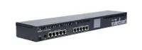 MikroTik RB2011UiAS-RM | Router | 5x RJ45 100Mb/s, 5x RJ45 1000Mb/s, 1x SFP, 1x USB, LCD Częstotliwość CPU600 MHz