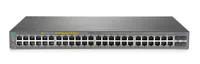 HPE Office Connect 1820 48G POE+ (370W) | Switch | 48xRJ45 1000Mb/s, 4xSFP Ilość portów LAN48x [10/100/1000M (RJ45)]
