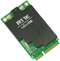 MikroTik R11e-2HnD | Cartao  miniPCI-e | 2,4GHz, 2x u.Fl Standardy sieci bezprzewodowejIEEE 802.11b