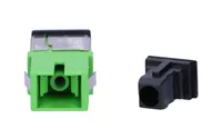 Extralink SC/APC | Adaptér | Jednomodový, Simplex, s kovovou klapkou bez límce , zelený Typ złączaSC/APC