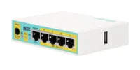 MikroTik hEX PoE lite | Router | RB750UPr2, 5x RJ45 100Mb/s, 1x USB Dodatkowe złącza / interfejsy1x USB