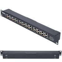 Extralink 12 Port | PoE инжектор Gigabit Ethernet | 12x 1000Mb/s RJ45, установка в стойку