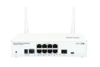 MikroTik CRS109-8G-1S-2HnD-IN | Switch | 8x RJ45 1000Mb/s, 1x SFP, 2,4GHz WiFi Ilość portów LAN8x [10/100/1000M (RJ45)]

