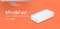 Totolink S808 | Switch | 8x RJ45 100Mb/s, kryt Desktop Diody LEDDziałanie, Link, Zasilanie