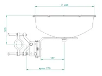 Jirous JRMA-380 10/11 | Antena parabólica | 10,1 - 11,7 GHz, 28 dBi, dedicado a Mimosa B11 Kompatybilny z markąMimosa