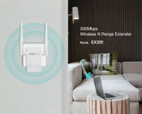 Totolink EX200 | Zesilovač signálu WiFi | 300Mb/s, 2,4GHz, 1x RJ45 100Mb/s, 2x 4dBi Automatyczne MDIX IEEETak