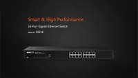 Totolink SG16 | Switch | 16x RJ45 1000Mb/s Gigabit, obudowa Rack, Niezarządzany Diody LEDActivity, Link, Power