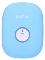 Netis E1+ | Posilovač signálu WiFi | 300Mb/s, 2,4GHz, 1x RJ45 100Mb/s, Modrý Ilość portów LAN1x [10/100M (RJ45)]
